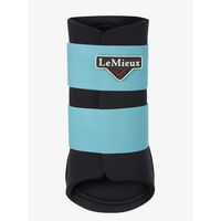 Produktbild von LeMieux Grafter Hinterbeingamaschen für Pferde Blau Türkis XL