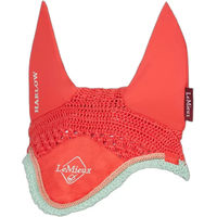 Produktbild von LeMieux Harlow Fliegenhaube für Pferde Coral Crush Rosa Blau Größe L