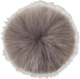 Produktbild von LeMieux Helm-Pompon aus Plüsch in Grau
