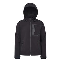 Produktbild von LeMieux Herren Softshell-Jacke Schwarz mit abnehmbarer Kapuze Größe M wasserabweisend