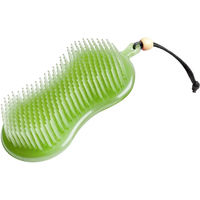 Produktbild von LeMieux Hippo 2-in-1 Multifunktionsbürste für Pferde mit sanften Borsten und Gummi-Scheuerschwamm in Grün