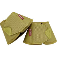 Produktbild von LeMieux Hufglocken Arika aus Leder und Neopren in Gelb und Grün Größe S