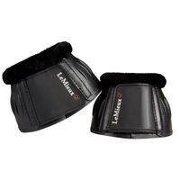 Produktbild von LeMieux Hufglocken Rubber Bell Boots aus Fleece in Schwarz Größe L