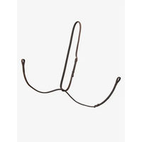Produktbild von LeMieux Hunter Fester Martingale aus Leder für Pferde in Braun mit Silberbeschlägen