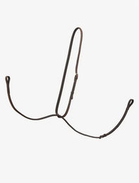 Produktbild von LeMieux Hunter Fester Martingale für Pferde aus Leder in Braun mit Silberbeschlägen
