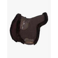 Produktbild von LeMieux Hunter Merino+ Satteldecke für Pferde aus Wolle in Braun Größe L