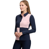 Produktbild von LeMieux HW 2026 Harlequin Rugby Funktionsshirt Damen Petal/Navy Größe 44