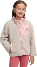 LeMieux HW 2026 Mini Thora Fleecejacke mit Herzmuster für Kinder in Stone Größe 140 – Bild 1 von 1