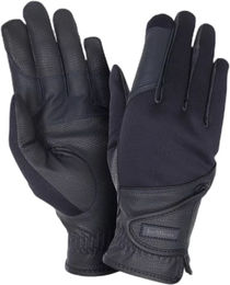 LeMieux Hybrid Reithandschuhe für Erwachsene mit Fleece-Futter für den Winter in Blau oder Schwarz – Bild 1 von 2