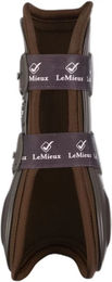 LeMieux Impact Responsive Sehnengamaschen für Pferde Braun Größe L – Bild 1 von 4
