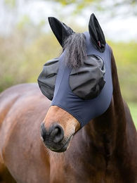 LeMieux Insekten-Halbmaske für Pferde Marineblau Größe L – Bild 1 von 2