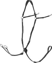 LeMieux Jagdhalsband für Ponys aus Leder in Schwarz mit silbernen Beschlägen – Bild 1 von 1