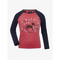 Produktbild von LeMieux Jamie Chancer Reitshirt für Kinder aus Baumwolle Rot Größe 8 Jahre