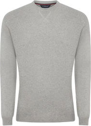 Produktbild von LeMieux Kaschmir-Pullover mit Rundhalsausschnitt für Herren in Grau XL