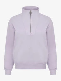 Produktbild von LeMieux Keira Fleece Sweatshirt Damen mit Reißverschlusskragen Lila Größe 42