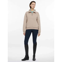 Produktbild von LeMieux Keira Sweatshirt Damen mit 1/4 Reißverschluss aus Fleece in Beige