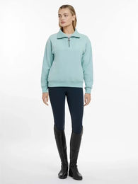Produktbild von LeMieux Keira Sweatshirt Damen mit 1/4 Reißverschluss aus Fleece in Türkis