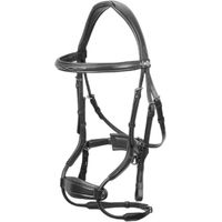 Produktbild von LeMieux Kudos Clear Arc Leder Trense für Pferde Schwarz FEI Pony