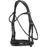 Produktbild von LeMieux Kudos Doppelte Reittrense aus Leder Schwarz XFull