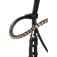 Produktbild von LeMieux Kudos Lacktrense aus Leder für Ponys in Braun oder Schwarz