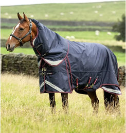 LeMieux Kudos Thermo Layer Outdoor-Pferdedecke mit 300g Füllung und wasserdichter Außenseite in Marineblau – Bild 1 von 3