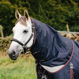 Produktbild von LeMieux Kudos Turnout Neck Cover Pferdedecke aus Polyester Blau Größe M