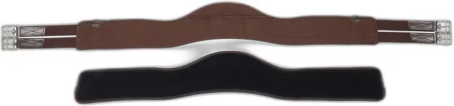 Produktbild von LeMieux Leder-Gurt für Pferde mit rutschfester Unterlage Braun 140 cm