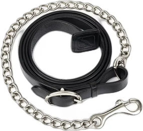 LeMieux Leder-Reitlonge mit Kette in Schwarz – Bild 1 von 4