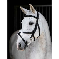Produktbild von LeMieux Leder Trense mit gekreuztem Nasenriemen für Ponys in Braun oder Schwarz