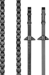 Produktbild von LeMieux Lederzügel für Ponys mit Schnürsenkeln in Schwarz