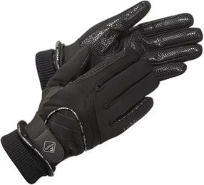 LeMieux Lite Wasserdichte Reithandschuhe für Winter mit Silikongriff Schwarz Größe XS – Bild 1 von 2