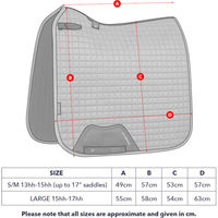 Produktbild von LeMieux LM Loire Classic Satin Dressage Schabracke für Warmblut in Sienna