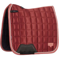 Produktbild von LeMieux Loire Classic Dressur Schabracke in Rot mit Satinbesatz