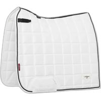 Produktbild von LeMieux Loire Classic Dressurquadrat Schabracke für Pferde mit Bambusfutter in Weiß Größe L