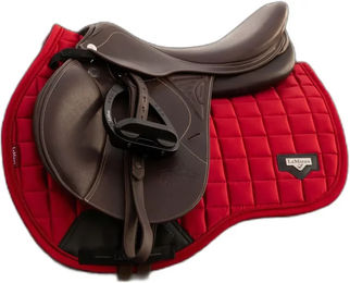 Produktbild von LeMieux Loire Classic Satteldecke für Pferde aus Bambus in Rot Größe L
