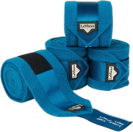 LeMieux Loire Fleece-Polobandagen für Pferde in Blau Größe Warmblut/WB – Bild 1 von 3