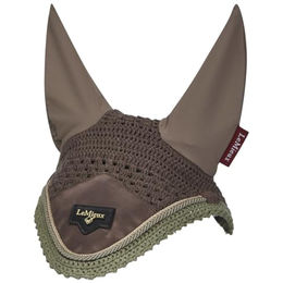 LeMieux Loire Fliegenhaube Pferd Walnuss Medium Braun Blau – Bild 1 von 4