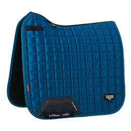 LeMieux Loire Memory Satin Dressurschabracke Marine Größe L – Bild 1 von 2