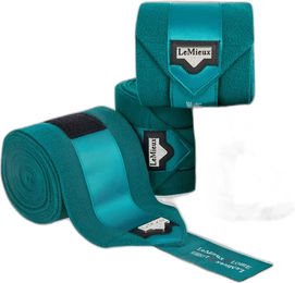 LeMieux Loire Polo Bandagen aus Fleece für Pferde in Blau und Türkis – Bild 1 von 9