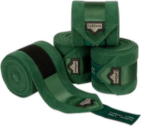 LeMieux Loire Polo Bandagen Fleece Grün Größe L – Bild 1 von 3
