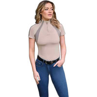 Produktbild von LeMieux Maria Reitshirt für Damen mit kurzen Ärmeln in Beige Größe 36