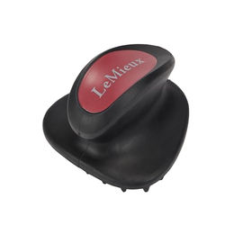 LeMieux Massagebürste für Pferde mit ergonomischem Griff aus Gummi Schwarz – Bild 1 von 4