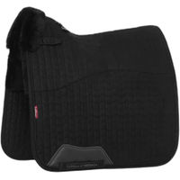 Produktbild von LeMieux Merino+ Dressur Schabracke Square mit Wolle in Schwarz Größe M