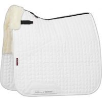 Produktbild von LeMieux Merino+ Dressurschabracke Square Weiß Größe M aus Wolle