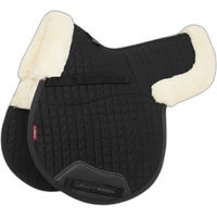 Produktbild von LeMieux Merino+ GP Numnah Satteldecke für Pferde aus Wolle in Schwarz Größe L