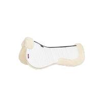 Produktbild von LeMieux Merino+ Halbpolster aus Wolle Weiß/Natur Größe M