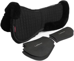 LeMieux Merino+ ProSorb 2 Pocket Half Pad Sattelpad Schwarz Größe M – Bild 1 von 3