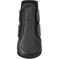 Produktbild von LeMieux Mesh Brushing Boots Gamaschen für Pferde aus Kunstleder Schwarz Größe XL