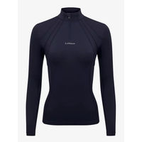 Produktbild von LeMieux Mia Base Layer Reitshirt Damen Langarm Blau Schwarz Größe 42