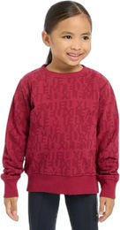 Produktbild von LeMieux Mini Casey Fleece-Pullover für Mädchen mit Rundhalsausschnitt in Rot Größe 5/6 Jahre